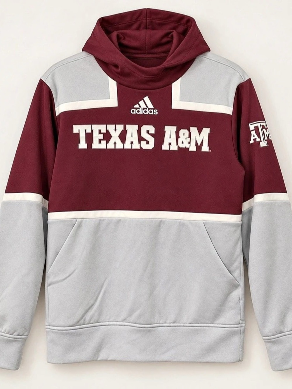 adidas Texas A&M Aggies Football Jersey Hoodie Color Block Small